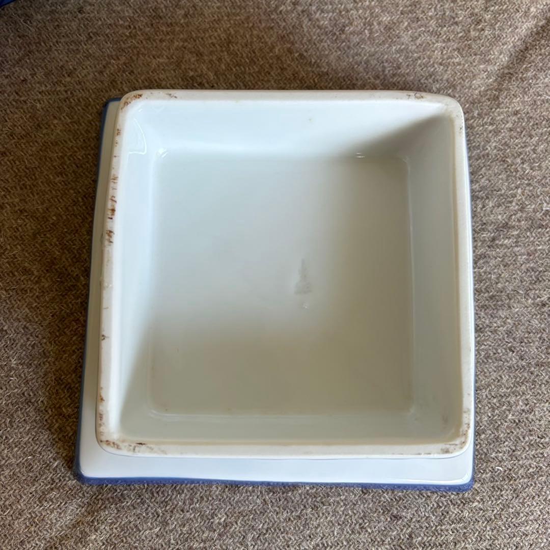 和食器　波千鳥柄 高台皿　5客