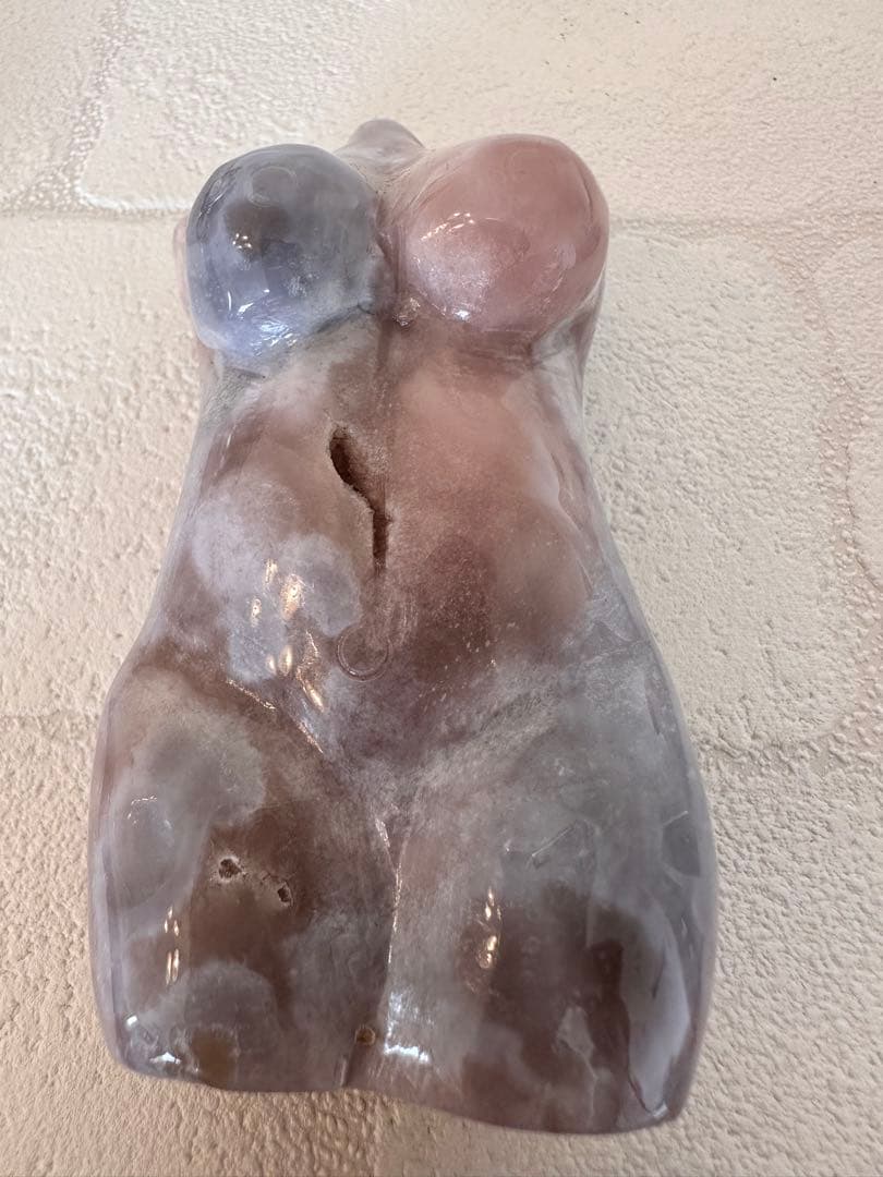 ピンクアメジスト　ブルーアゲート　ウーマンボディ　天然石