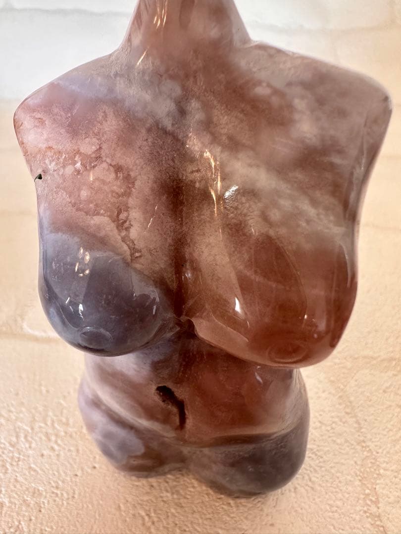 ピンクアメジスト　ブルーアゲート　ウーマンボディ　天然石