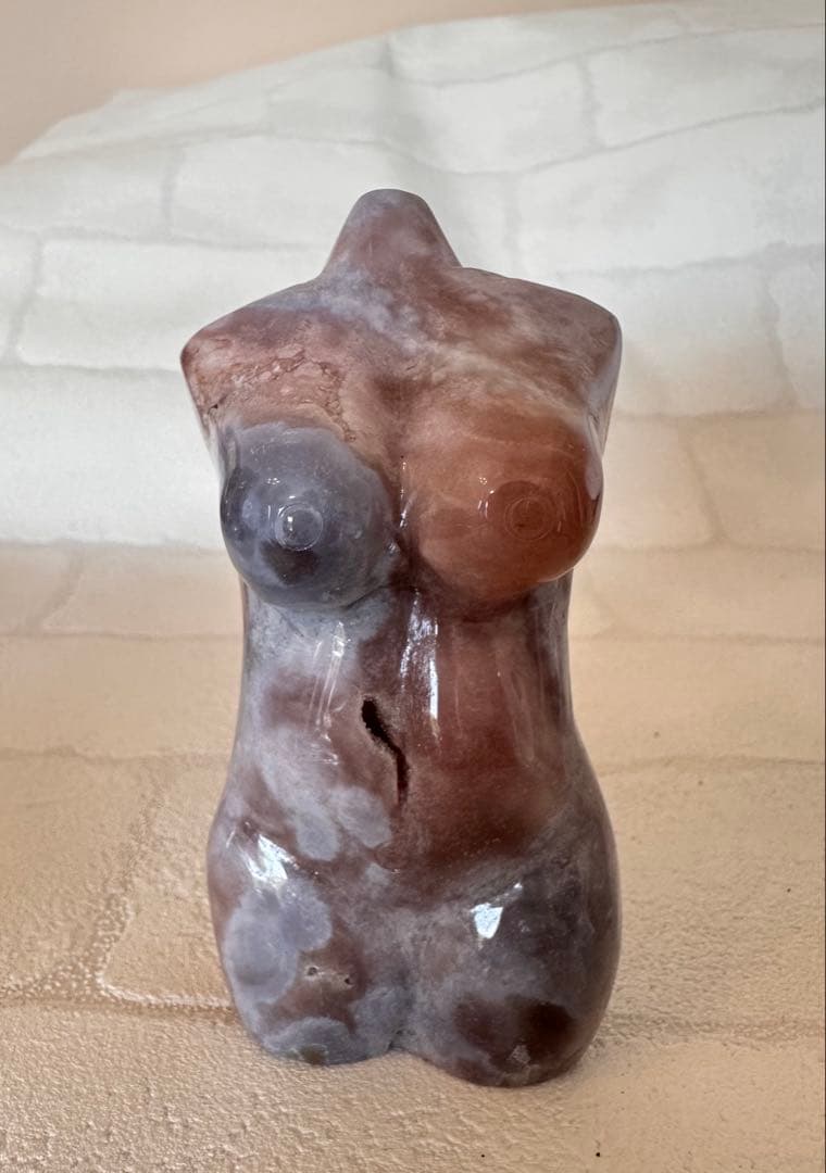 ピンクアメジスト　ブルーアゲート　ウーマンボディ　天然石