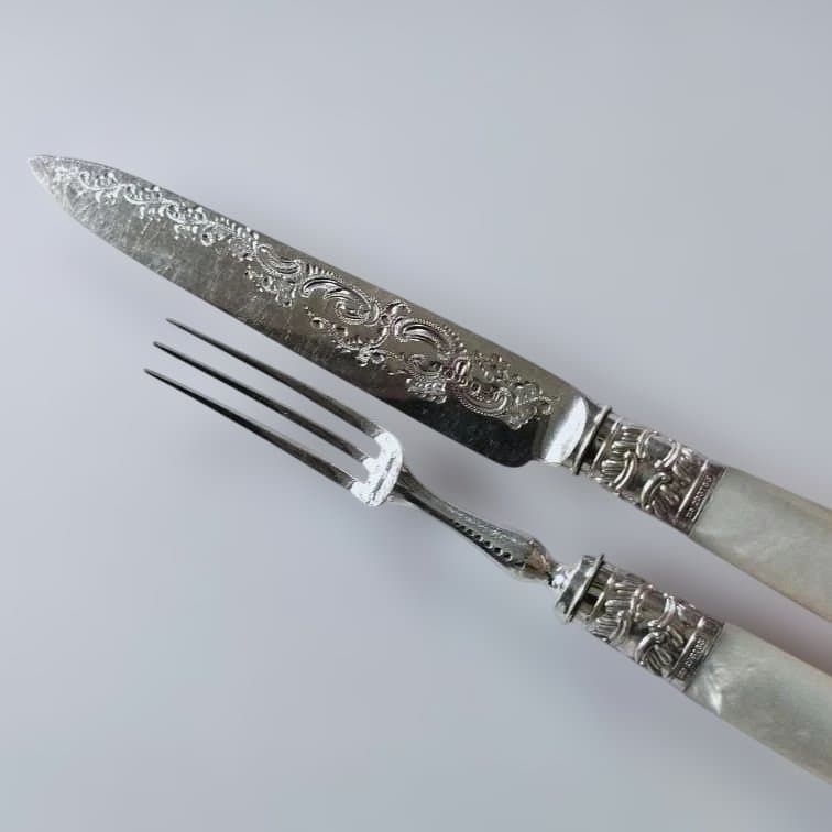 カトラリーセット②　マザーオブパール　白蝶貝　アンティーク　ビンテージ