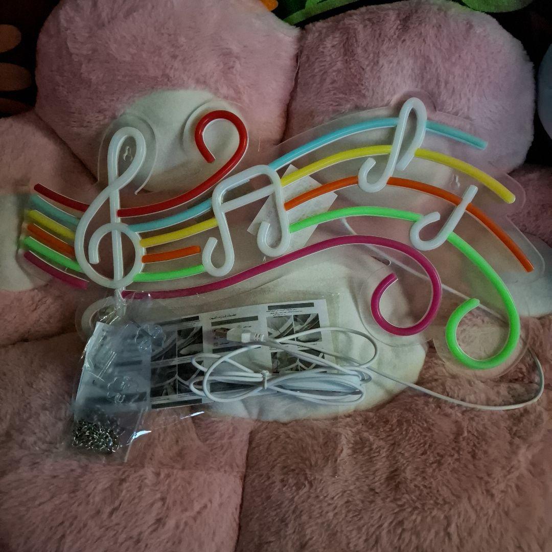 ★カラフル音符ネオンライト★