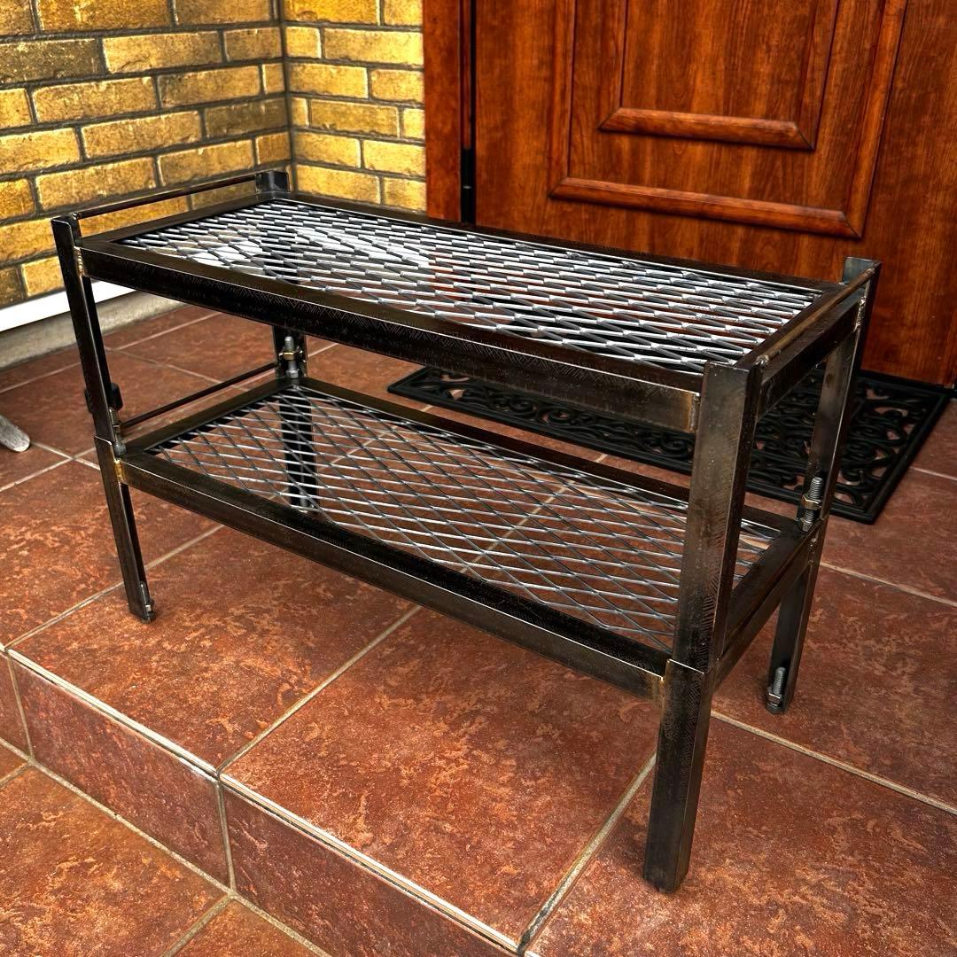 アイアンラック　2台　60cm 植物棚　アガベ　シューズラック　ディスプレイ棚