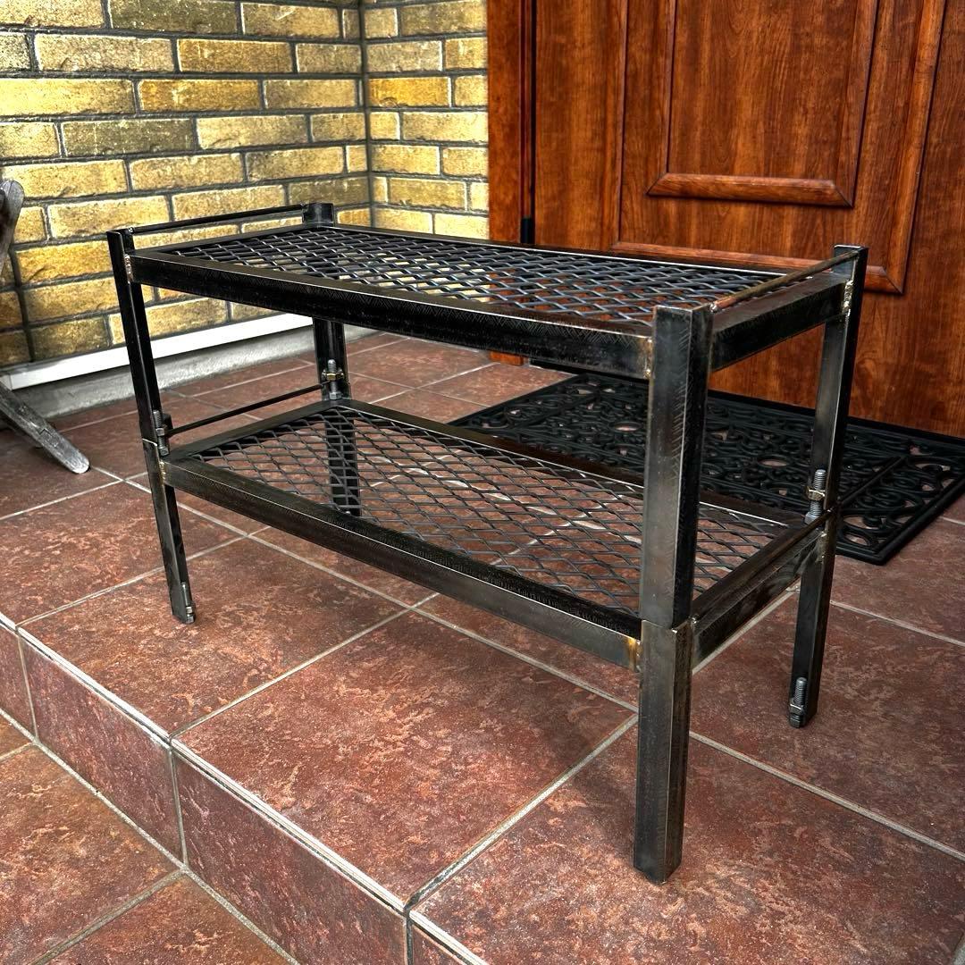 アイアンラック　2台　60cm 植物棚　アガベ　シューズラック　ディスプレイ棚