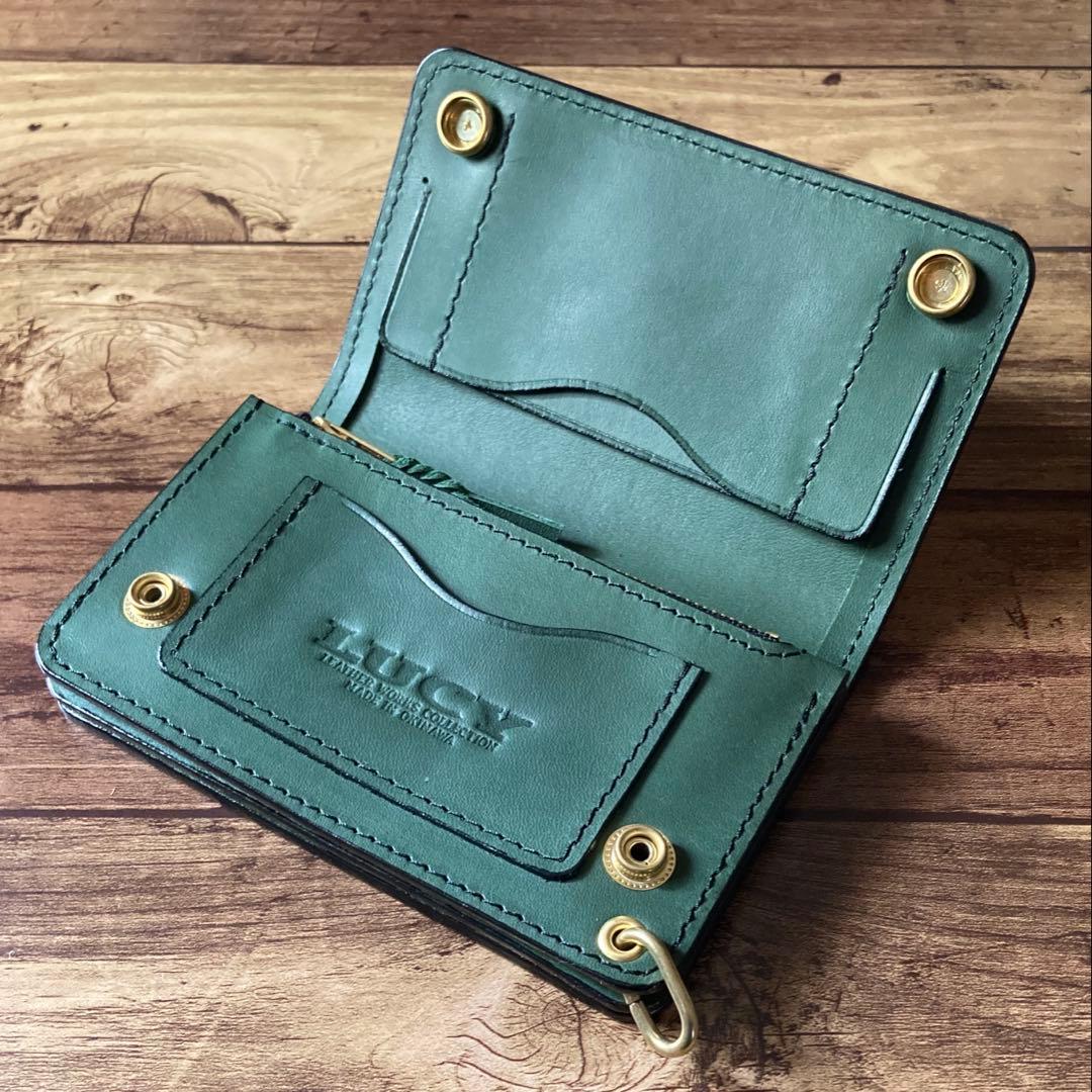 【BMX様ご確認用】ミドルトラッカーウォレット【お札を折らずに収納】