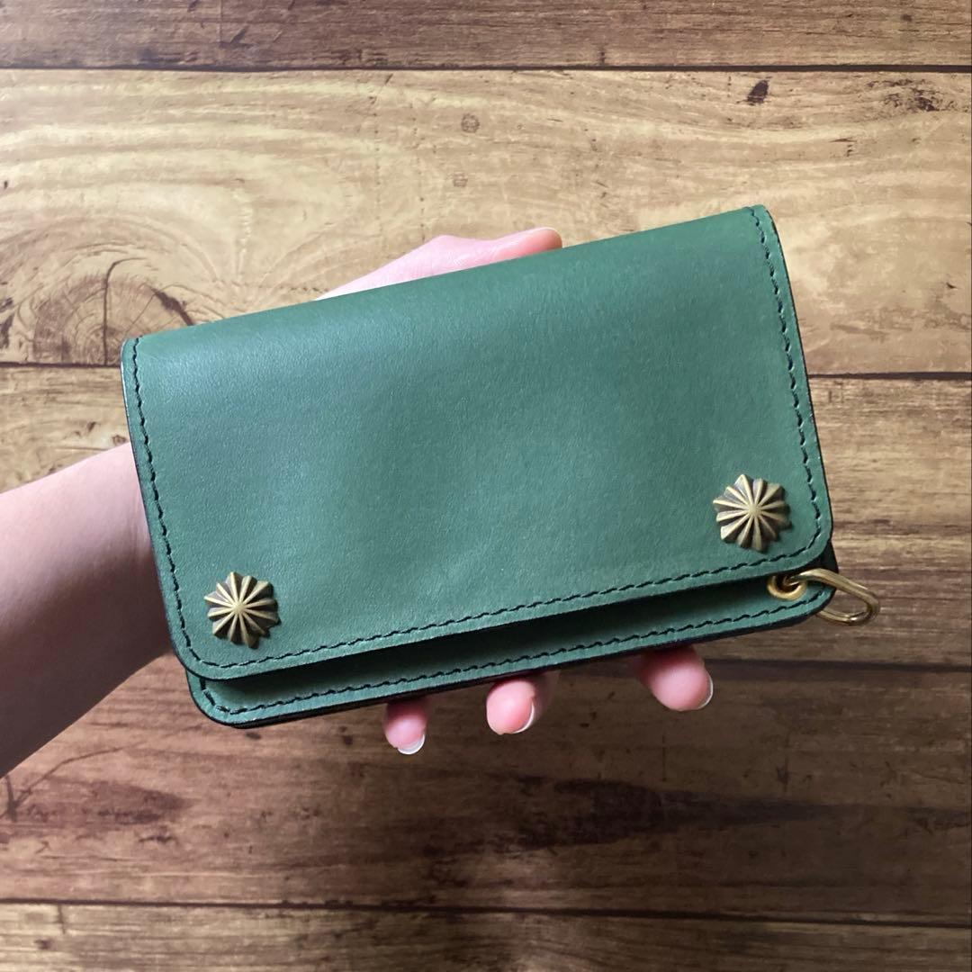 【BMX様ご確認用】ミドルトラッカーウォレット【お札を折らずに収納】