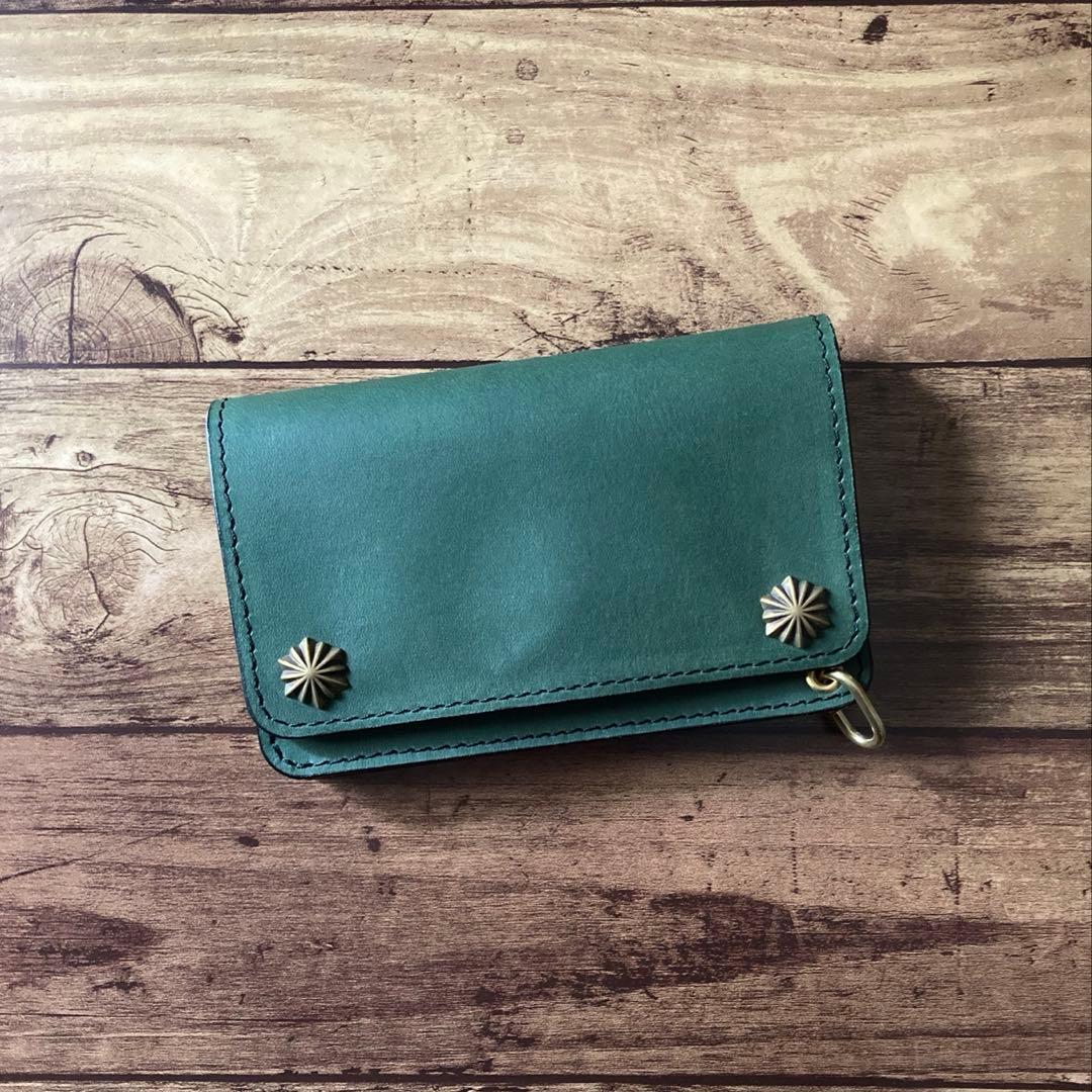 【BMX様ご確認用】ミドルトラッカーウォレット【お札を折らずに収納】