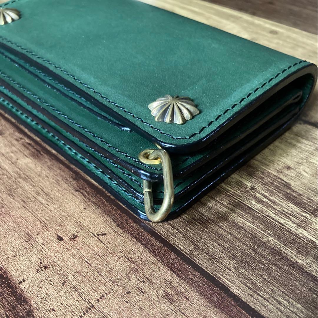 【BMX様ご確認用】ミドルトラッカーウォレット【お札を折らずに収納】