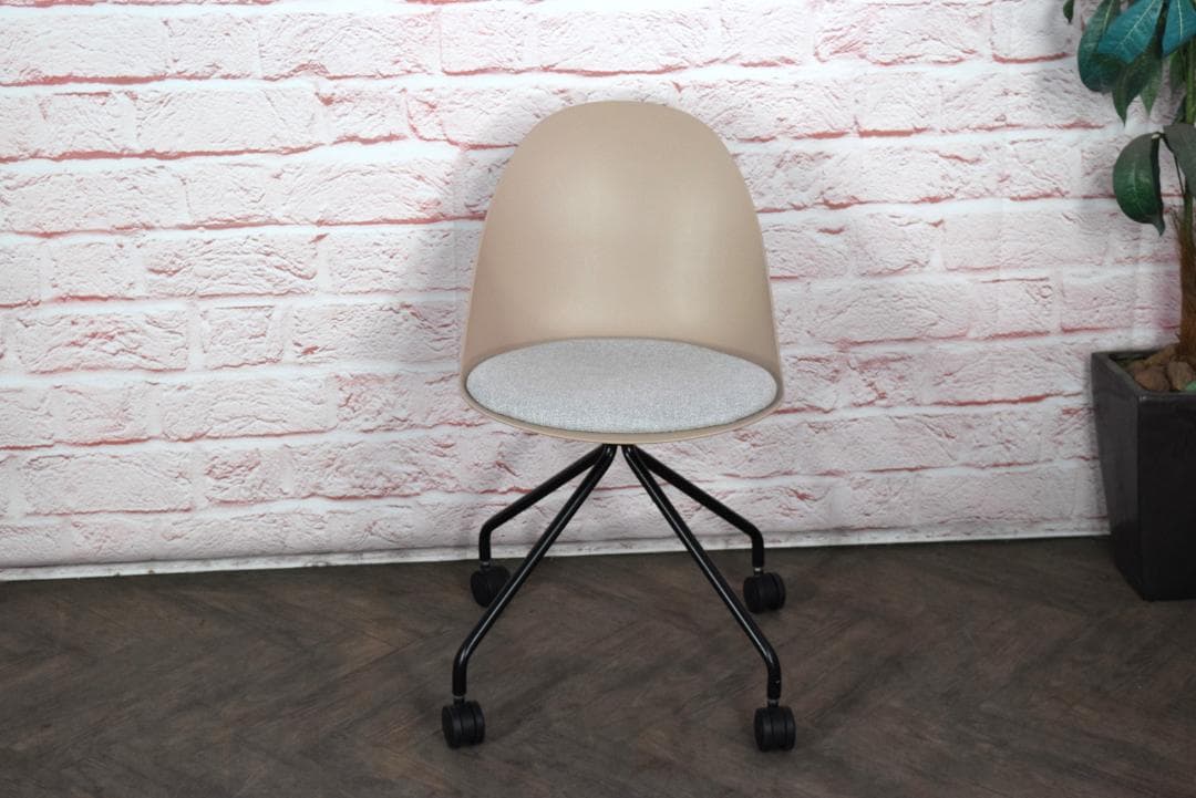 展示品 クラッシュゲート yuu/ユー エッグ デスクチェア ベージュ d