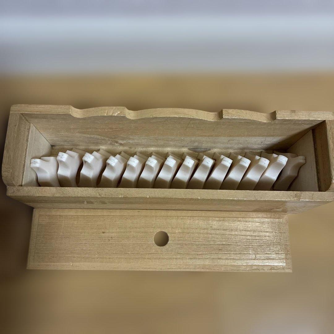 琴柱と木箱セット 2組 （琴柱全28個） 高級品③