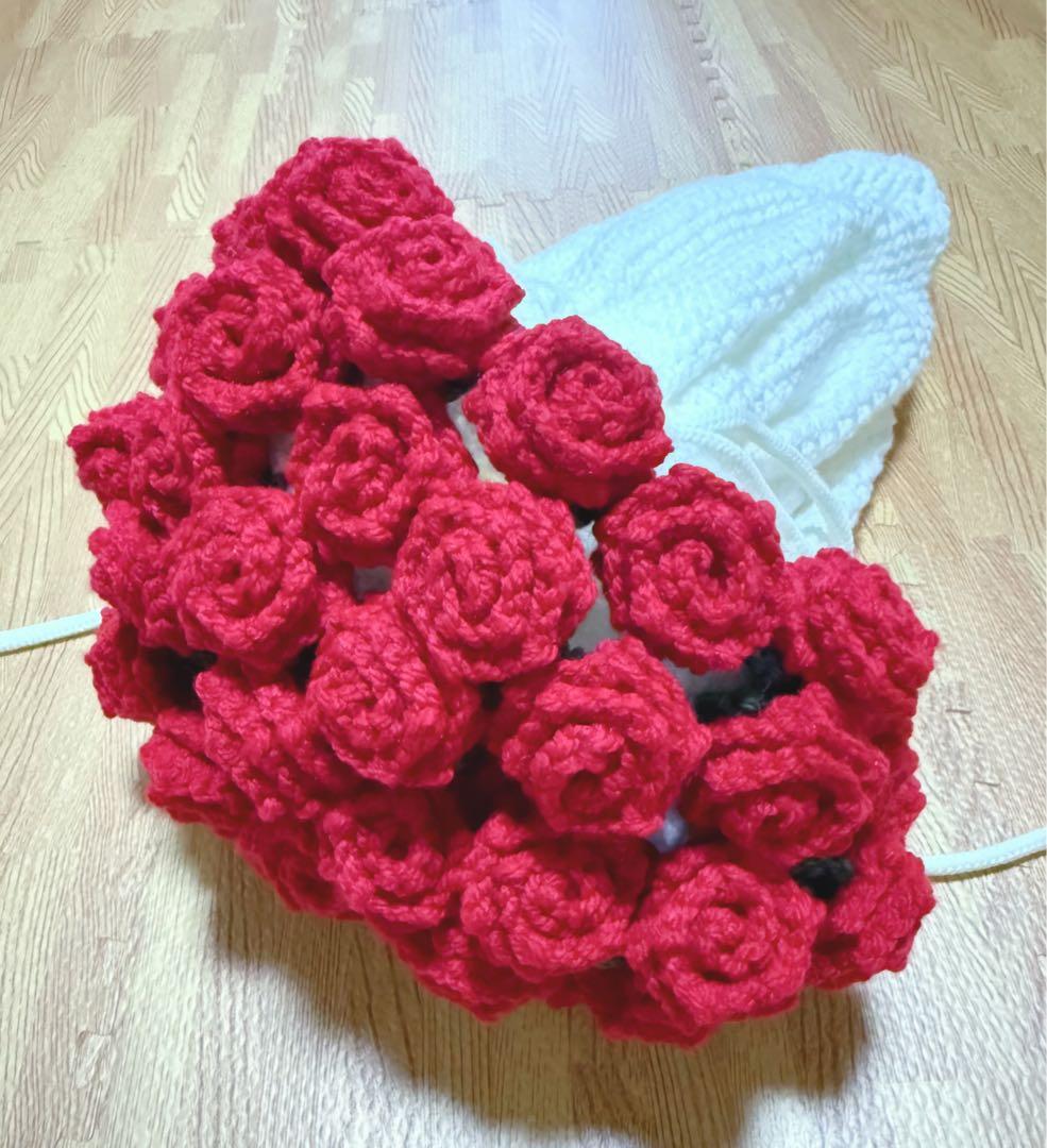 花束ブランケット ブーケブランケット 直径約89cm バラ