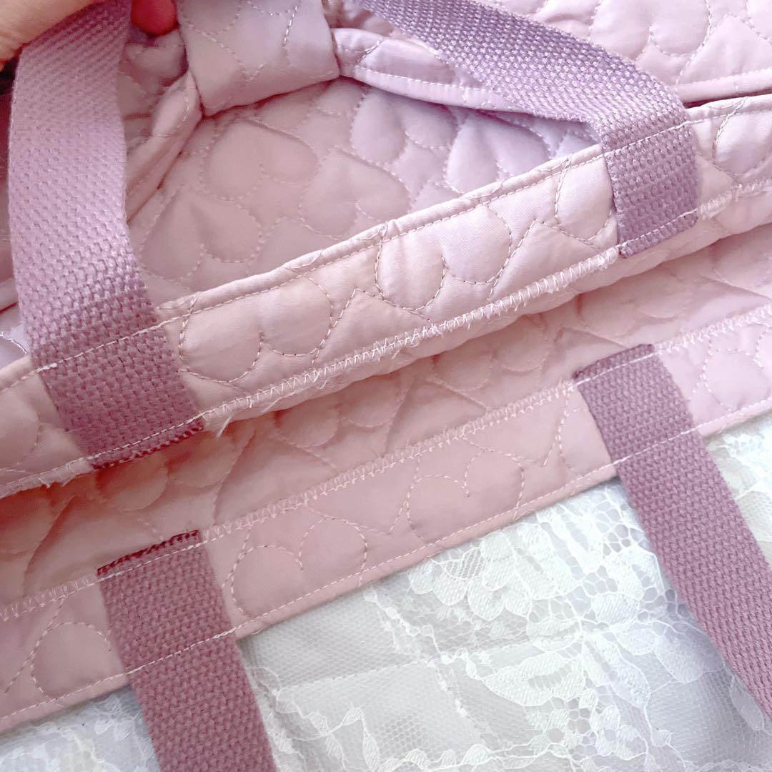 訳あり‼︎レッスンバッグ.体操服入れ.上靴袋3点セット♡ハート柄キルティング