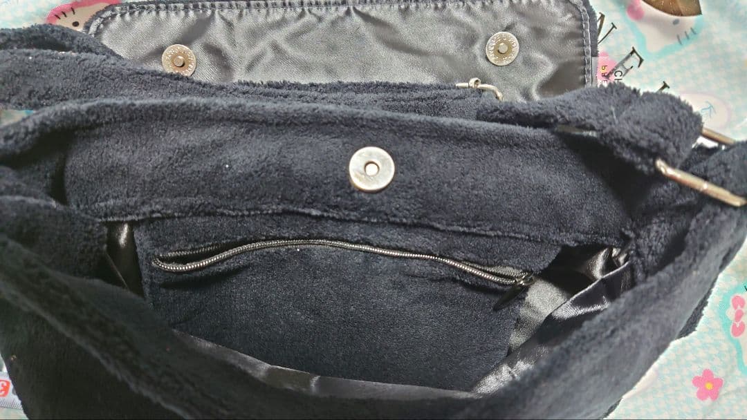 非売品新品　シャネル　ノベルティ　ショルダーバッグ　ブラック　パイル　エナメル