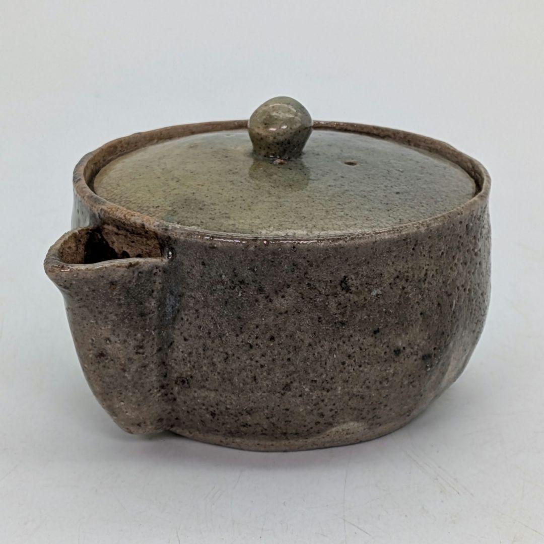 虫明焼 宝瓶 用心箱合布 煎茶道具 煎茶器 泡瓶 お茶 食器 在銘 急須 骨董品