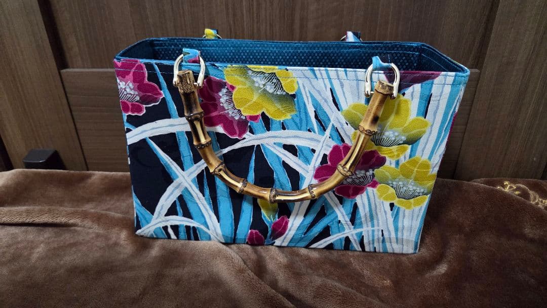 激甘夢　バンバブー 箱バック　ハンドメイド