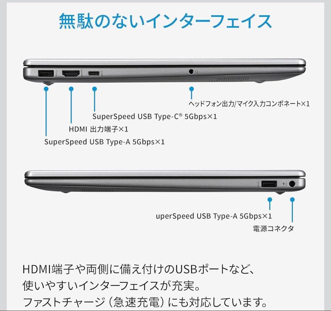 HPノートパソコン CoreUltra5 Office2024搭載