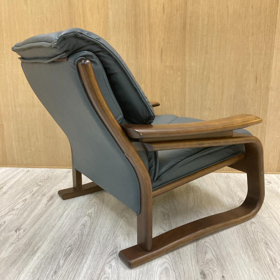 冨士ファニチアFUJI FURNITURE 　本革　1人掛けソファ 1PソファA