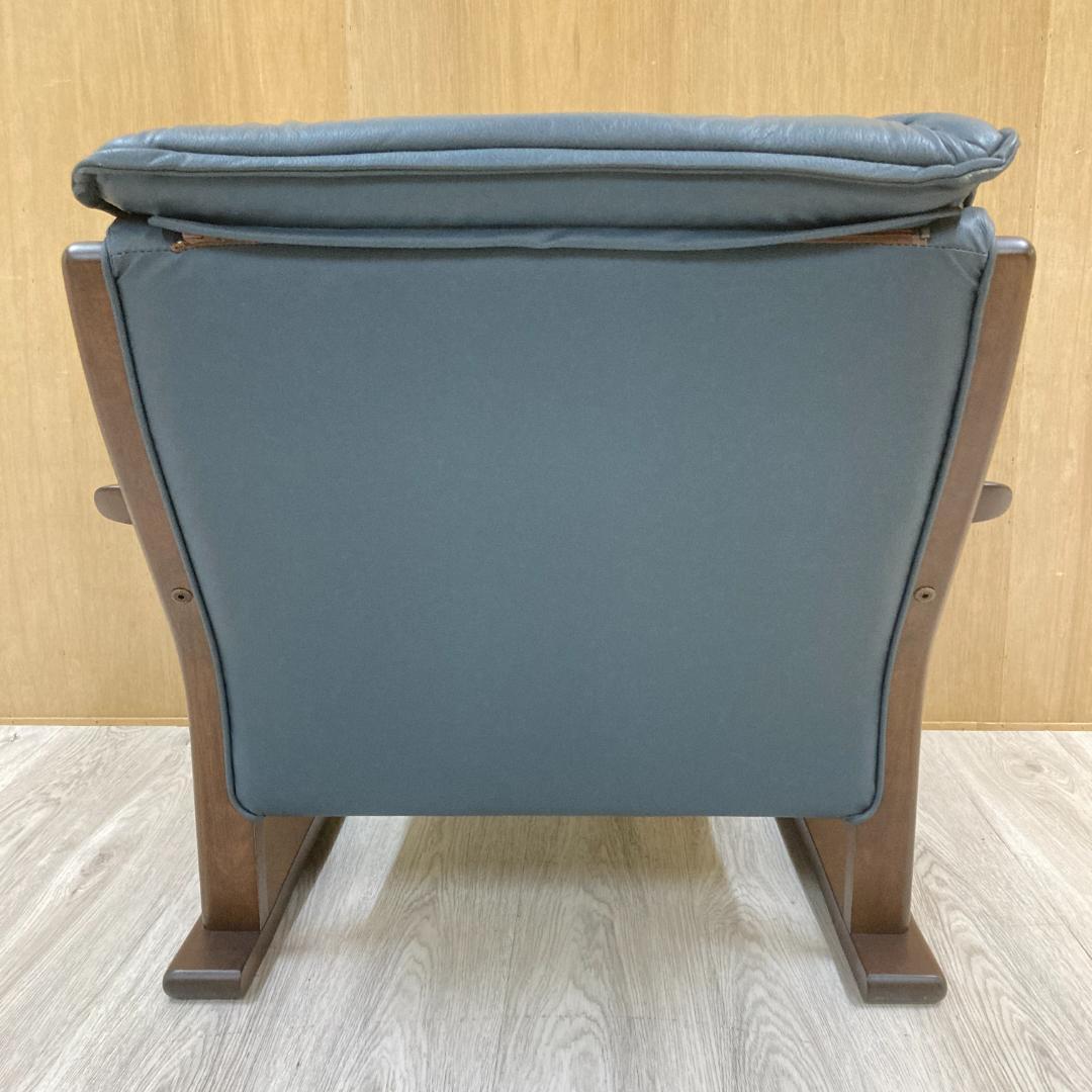 冨士ファニチアFUJI FURNITURE 　本革　1人掛けソファ 1PソファA