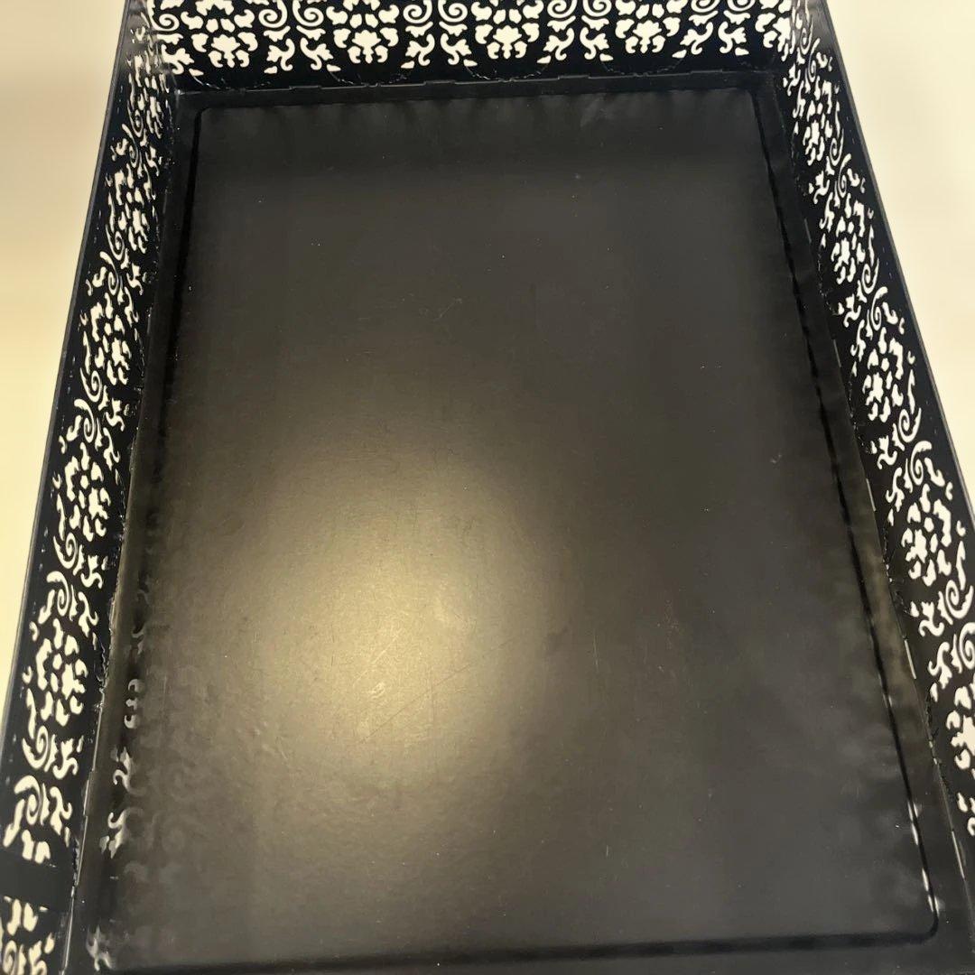 Francfranc グラマラスシリーズ 4点セット 黒 マガジン 収納 レター