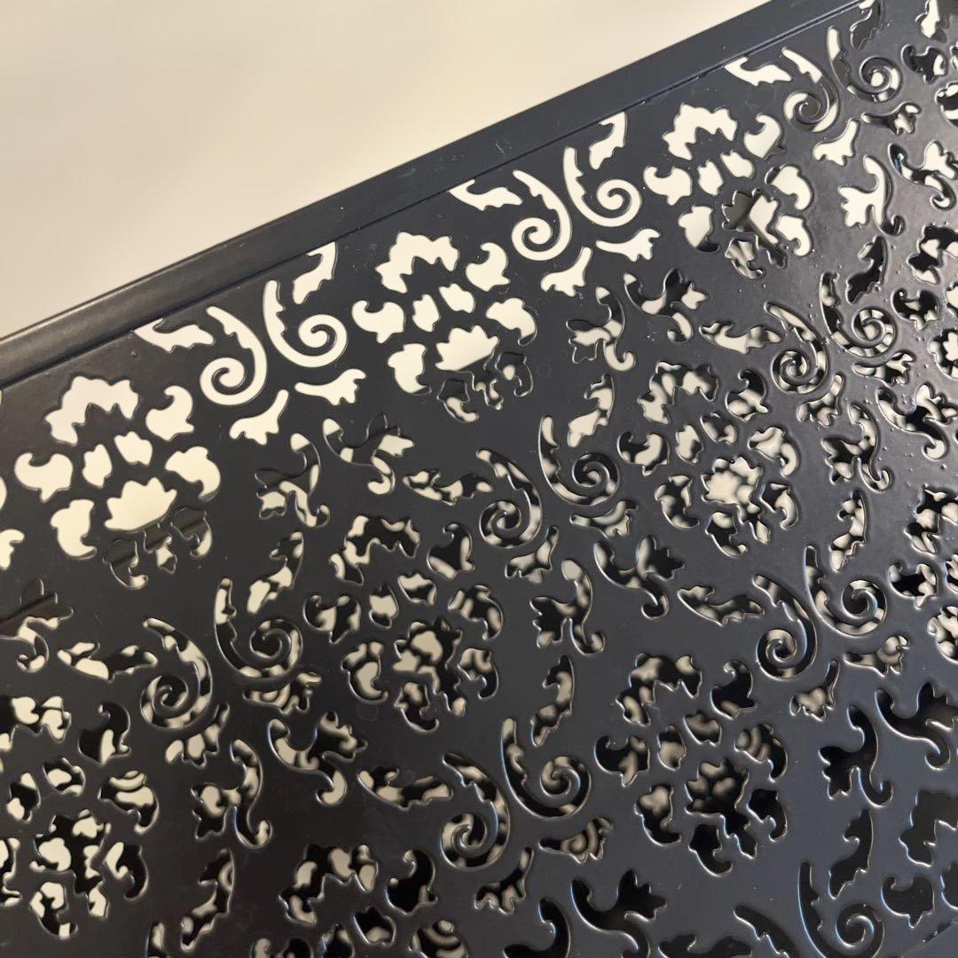 Francfranc グラマラスシリーズ 4点セット 黒 マガジン 収納 レター