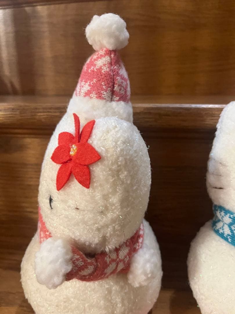 【タグ付き】ハローキティ　ダニエル 雪だるまぬいぐるみ スノウ