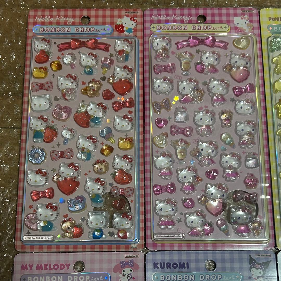 ボンボンドロップシール サンリオ 6枚セット