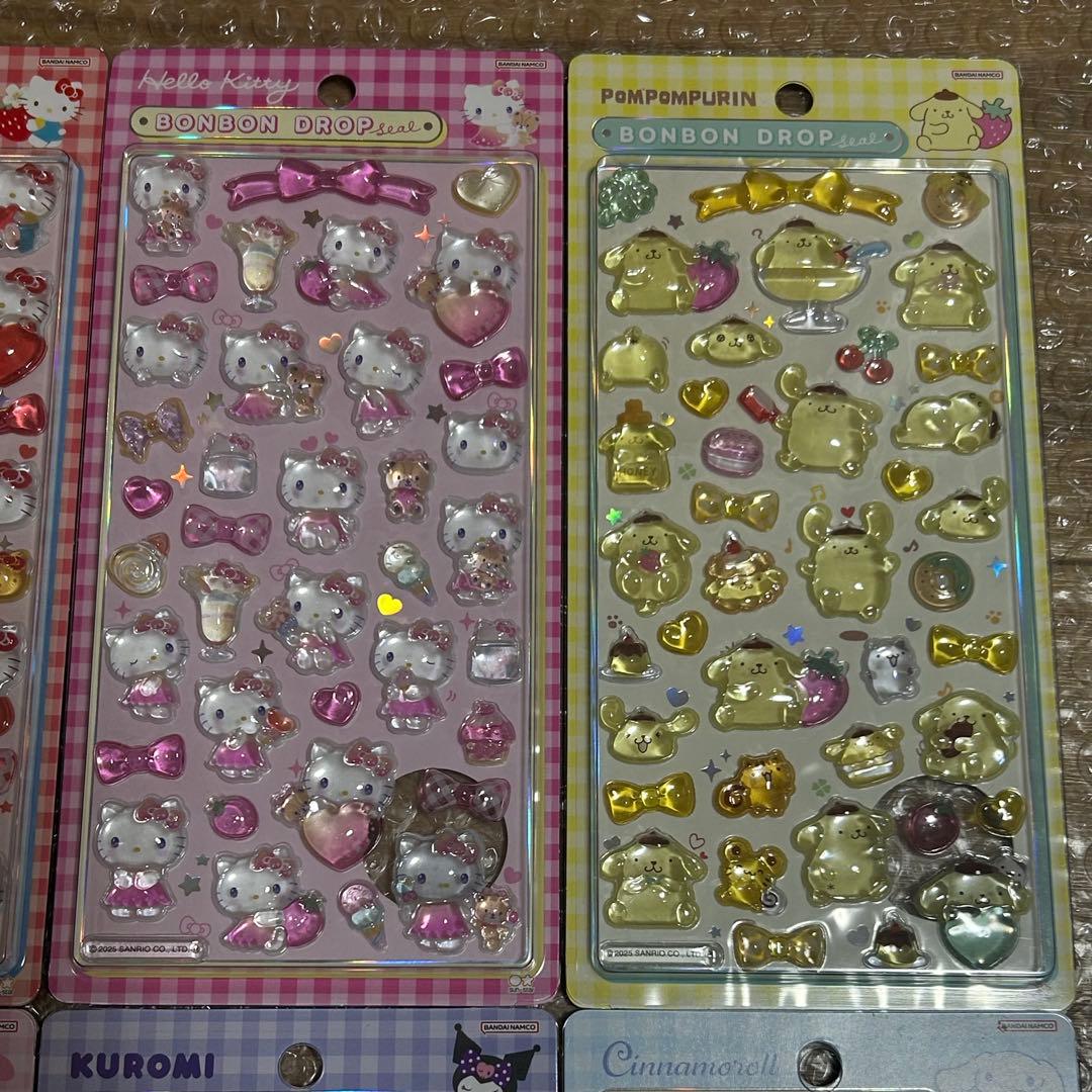 ボンボンドロップシール サンリオ 6枚セット