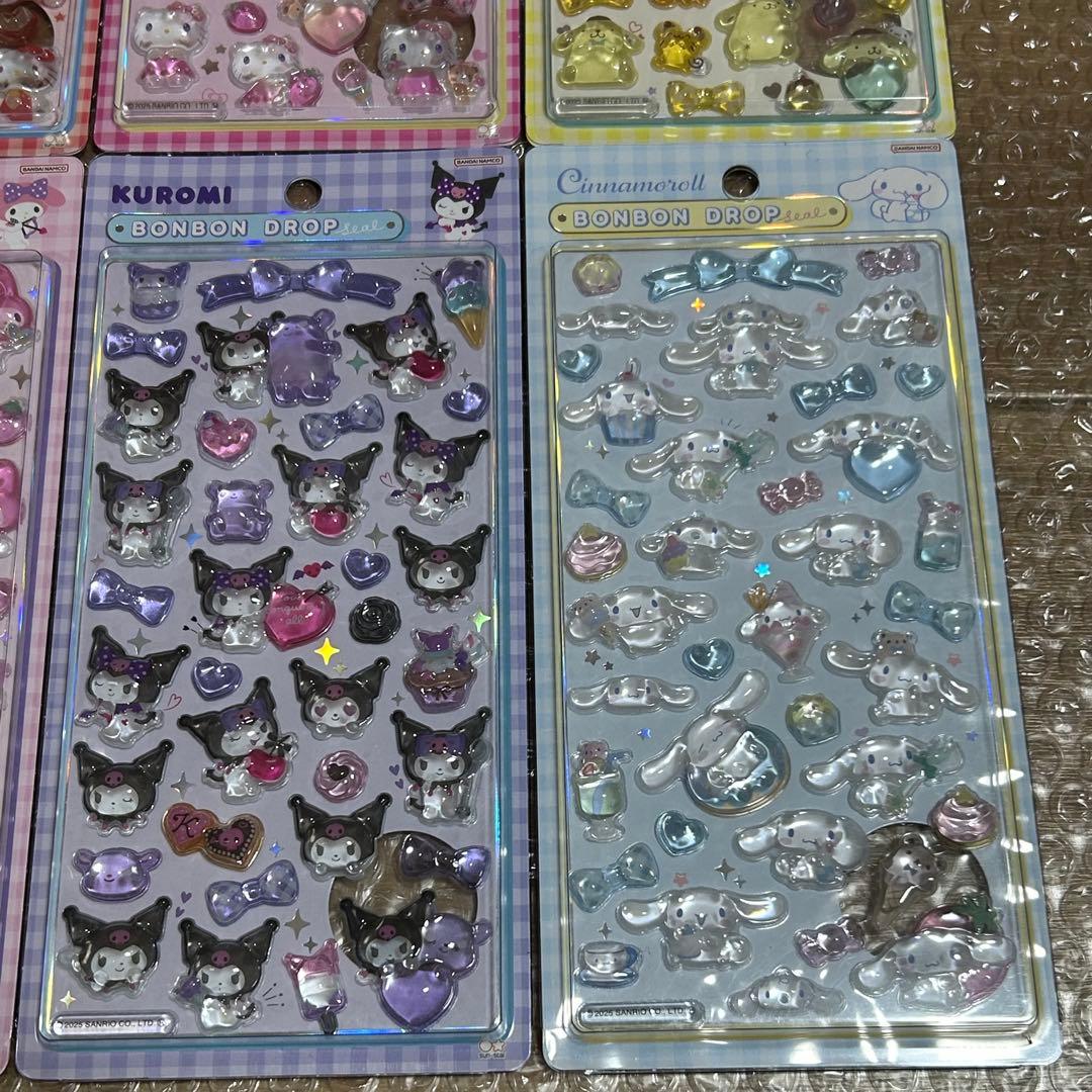 ボンボンドロップシール サンリオ 6枚セット