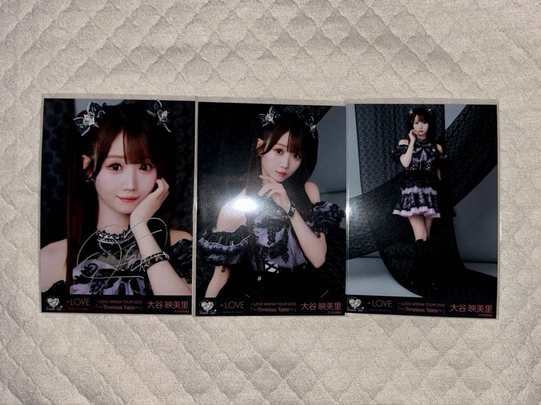 大谷映美里 直筆サイン入り生写真 アリーナツアー2025 = LOVE