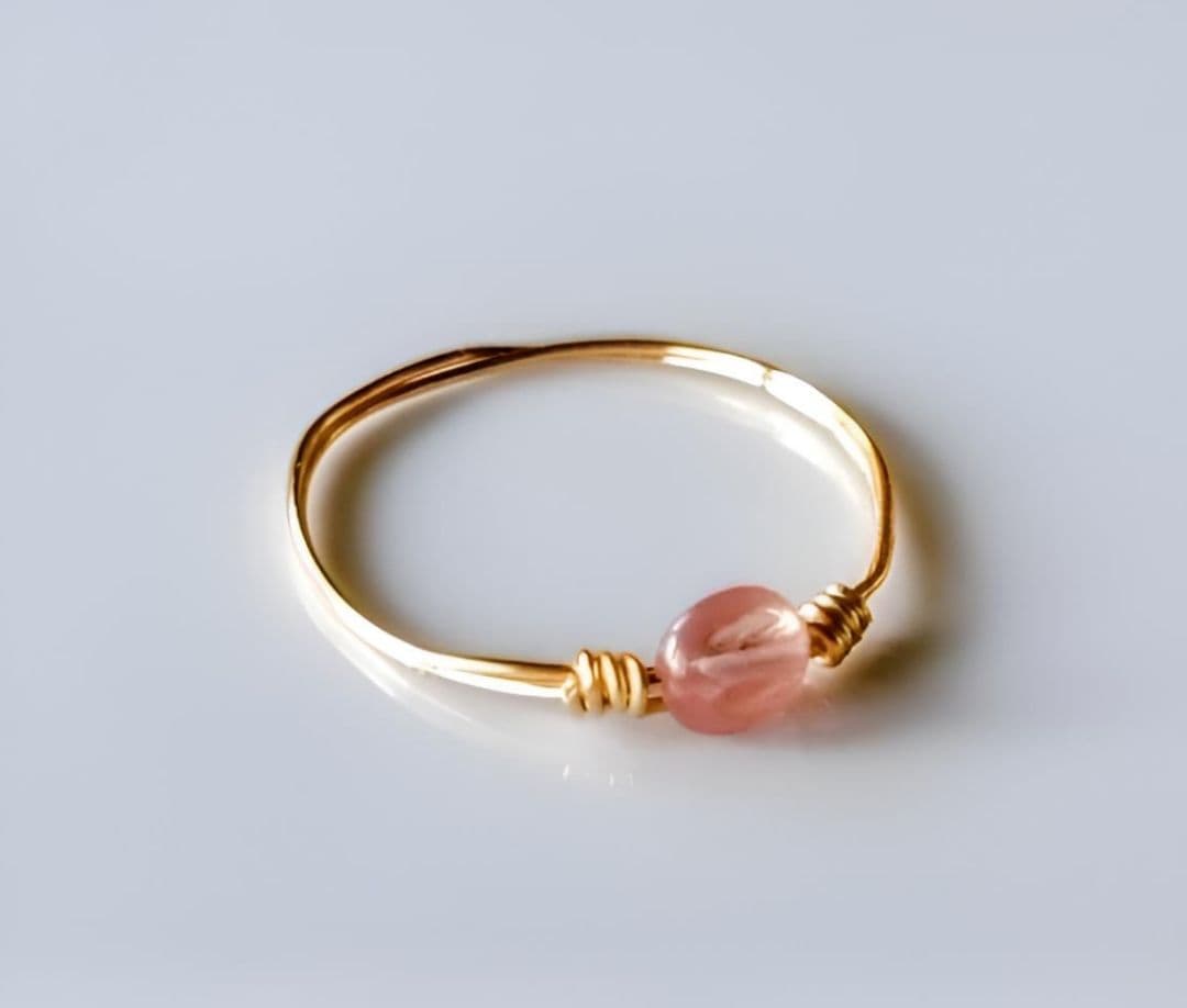 透明さくらピンク Kgf14 超 希少石 天然石 ピンクスピネル リング