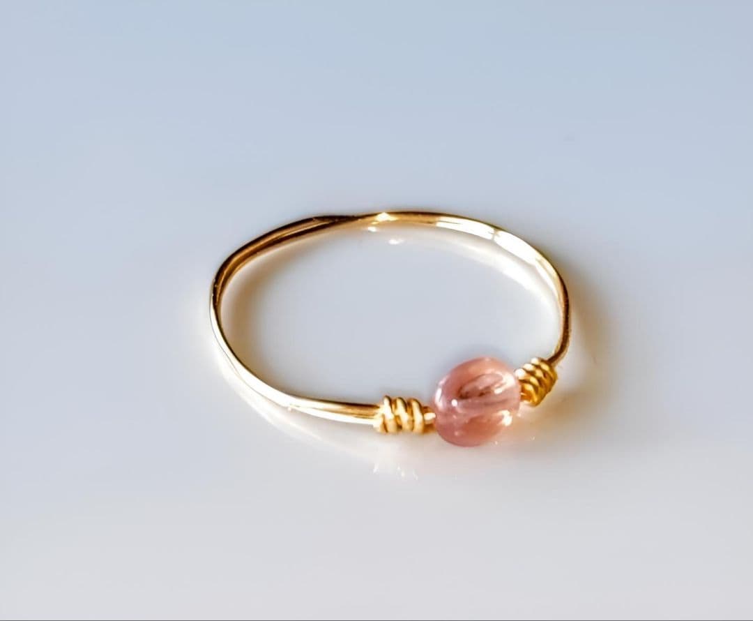 透明さくらピンク Kgf14 超 希少石 天然石 ピンクスピネル リング
