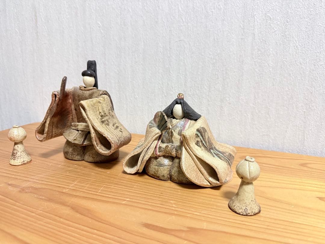 陶器製 雛人形 手づくり　ひな祭り　J