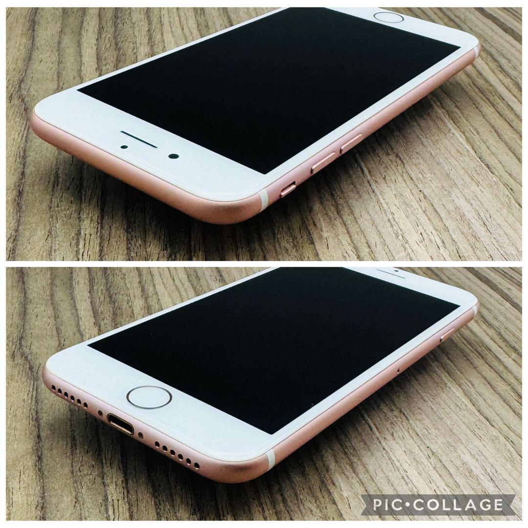 【美品】iPhone7 ローズゴールド 128GB 【新品大容量バッテリー】