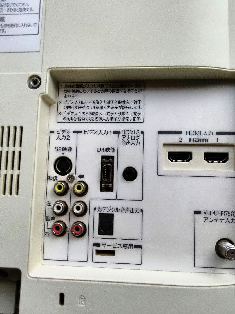 TOSHIBA 19型液晶テレビ リモコン・B-CASカード付／台座なし