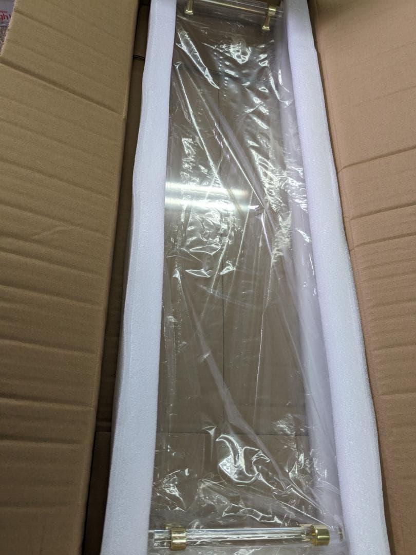 お風呂用トレイ防水性防カビ性透明アクリル バスタブトレイ - 入浴際読書シェルフ