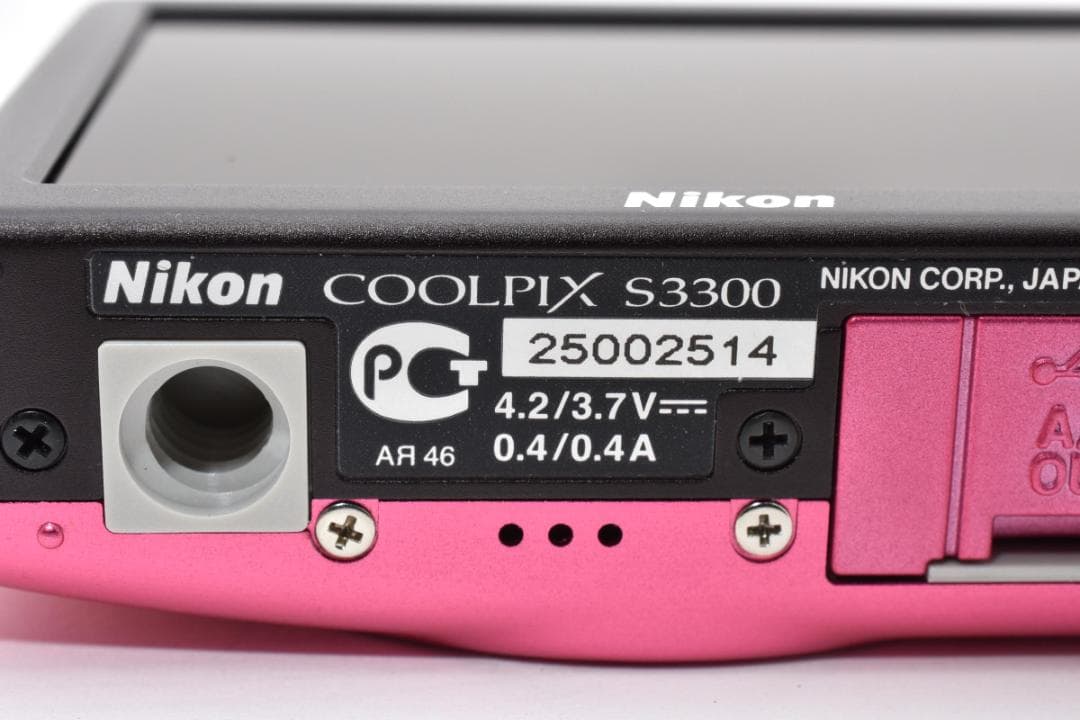 極美品 ニコン　Nikon COOLPIX S3300 ピンク ＃A514