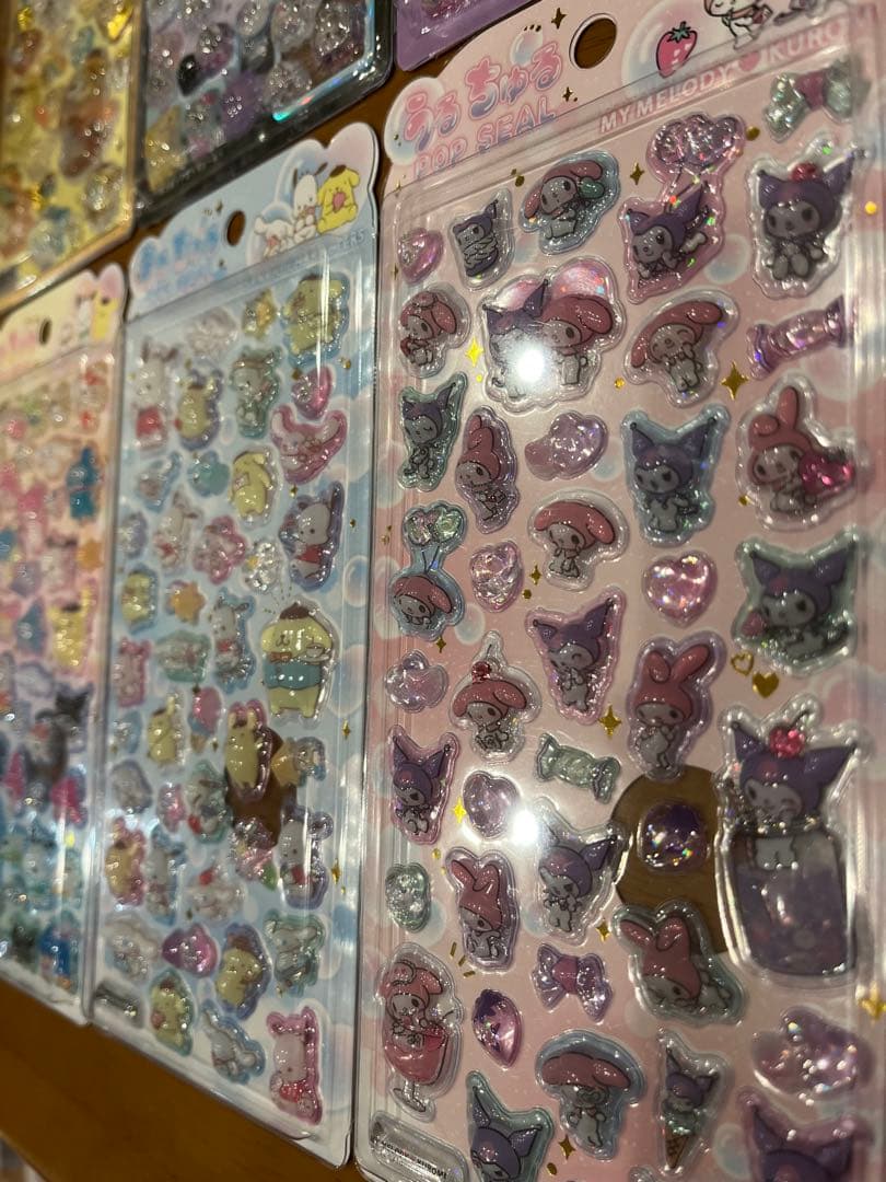 正規品ボンボンドロップシールオリジナル　うるちゅるポップシールサンリオ　6セット