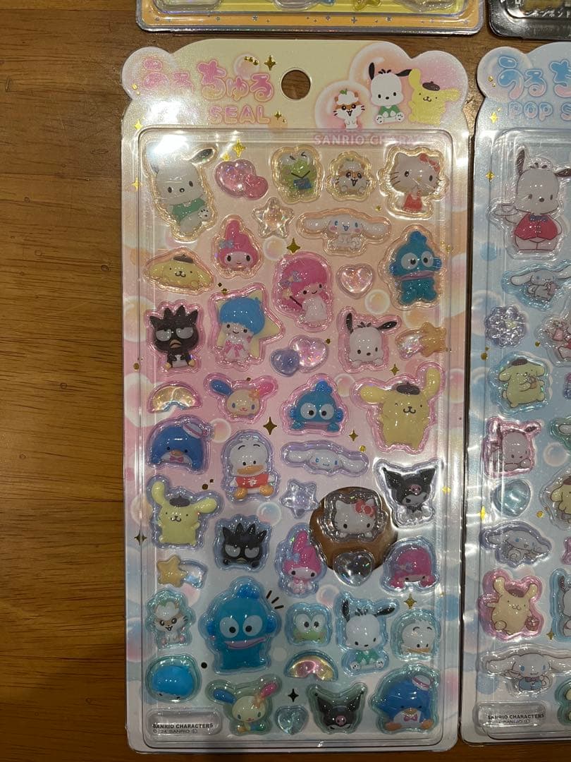 正規品ボンボンドロップシールオリジナル　うるちゅるポップシールサンリオ　6セット