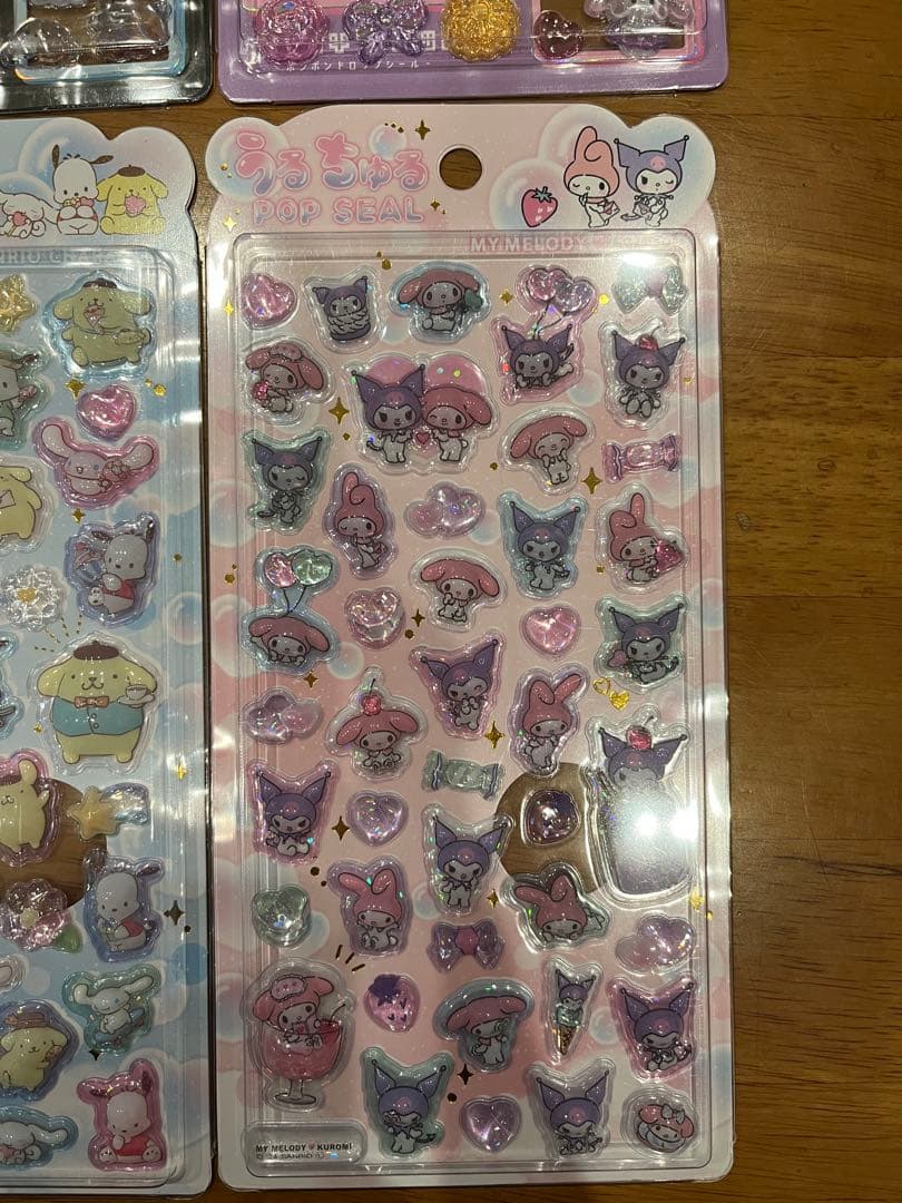 正規品ボンボンドロップシールオリジナル　うるちゅるポップシールサンリオ　6セット