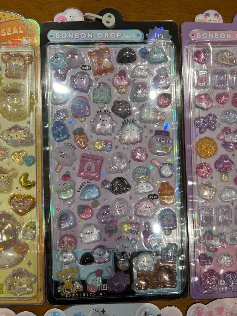 正規品ボンボンドロップシールオリジナル　うるちゅるポップシールサンリオ　6セット