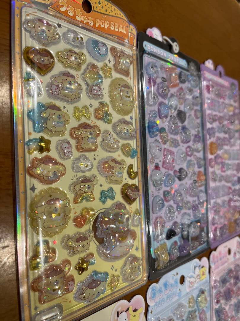 正規品ボンボンドロップシールオリジナル　うるちゅるポップシールサンリオ　6セット