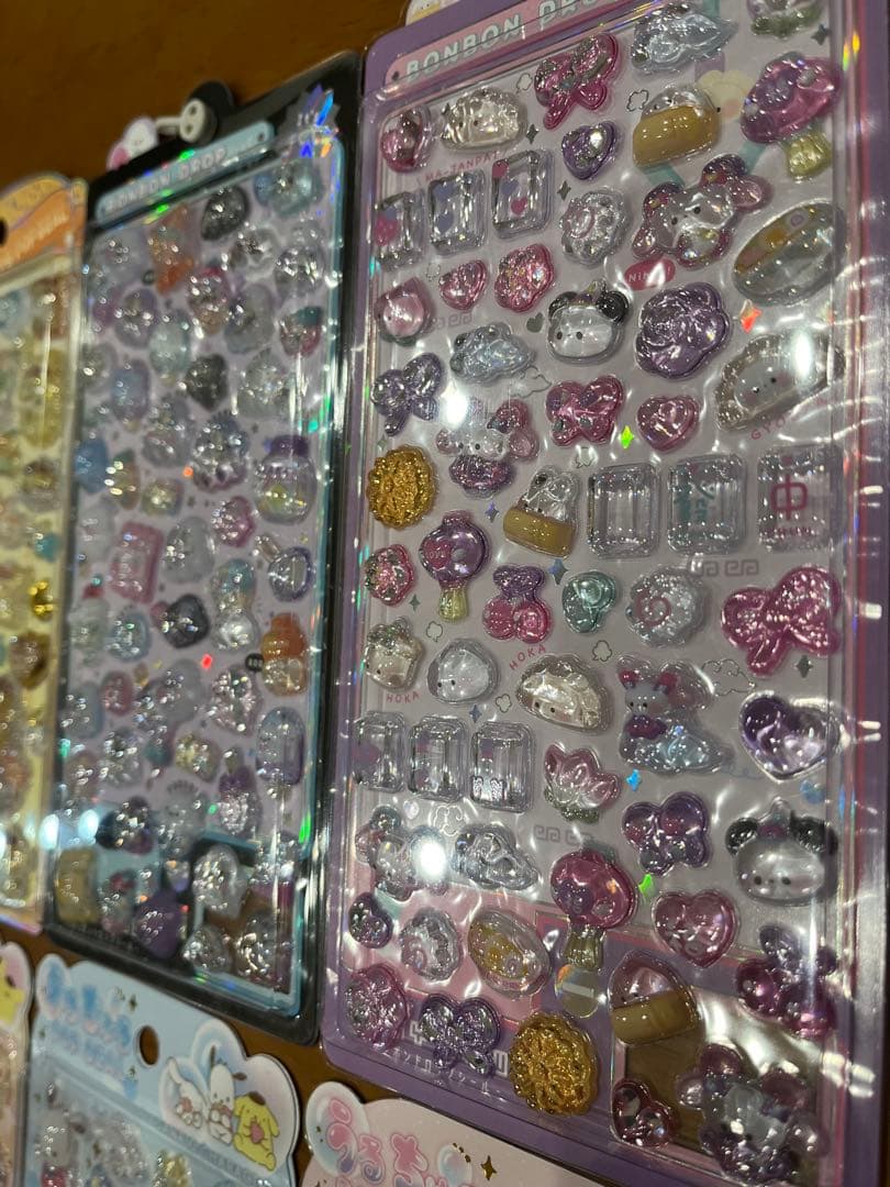 正規品ボンボンドロップシールオリジナル　うるちゅるポップシールサンリオ　6セット