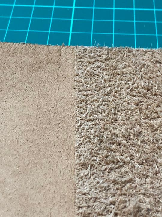 本革紐(薄茶)平紐 牛革紐 3mm幅 長さ1M×50本