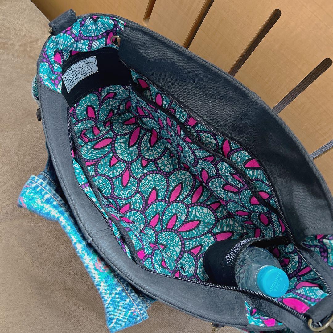 ゆぴさまオーダー。デニムジャケットリメイクバッグ【ハンドメイド】