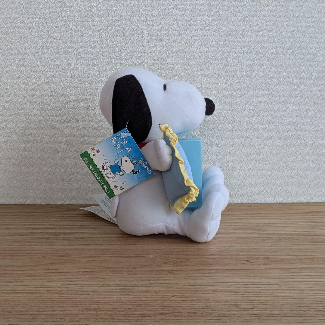 ホイットマンズスヌーピー　ジェンダーリビールぬいぐるみ 　IT'S A BOY!