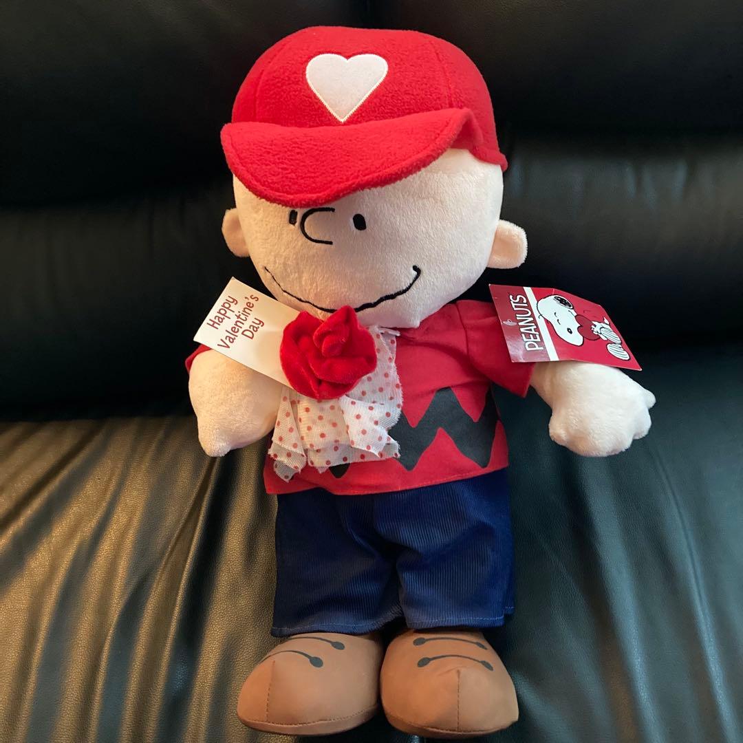 PEANUTS　チャーリーブラウン　バレンタイン　US　ぬいぐるみ　SNOOPY
