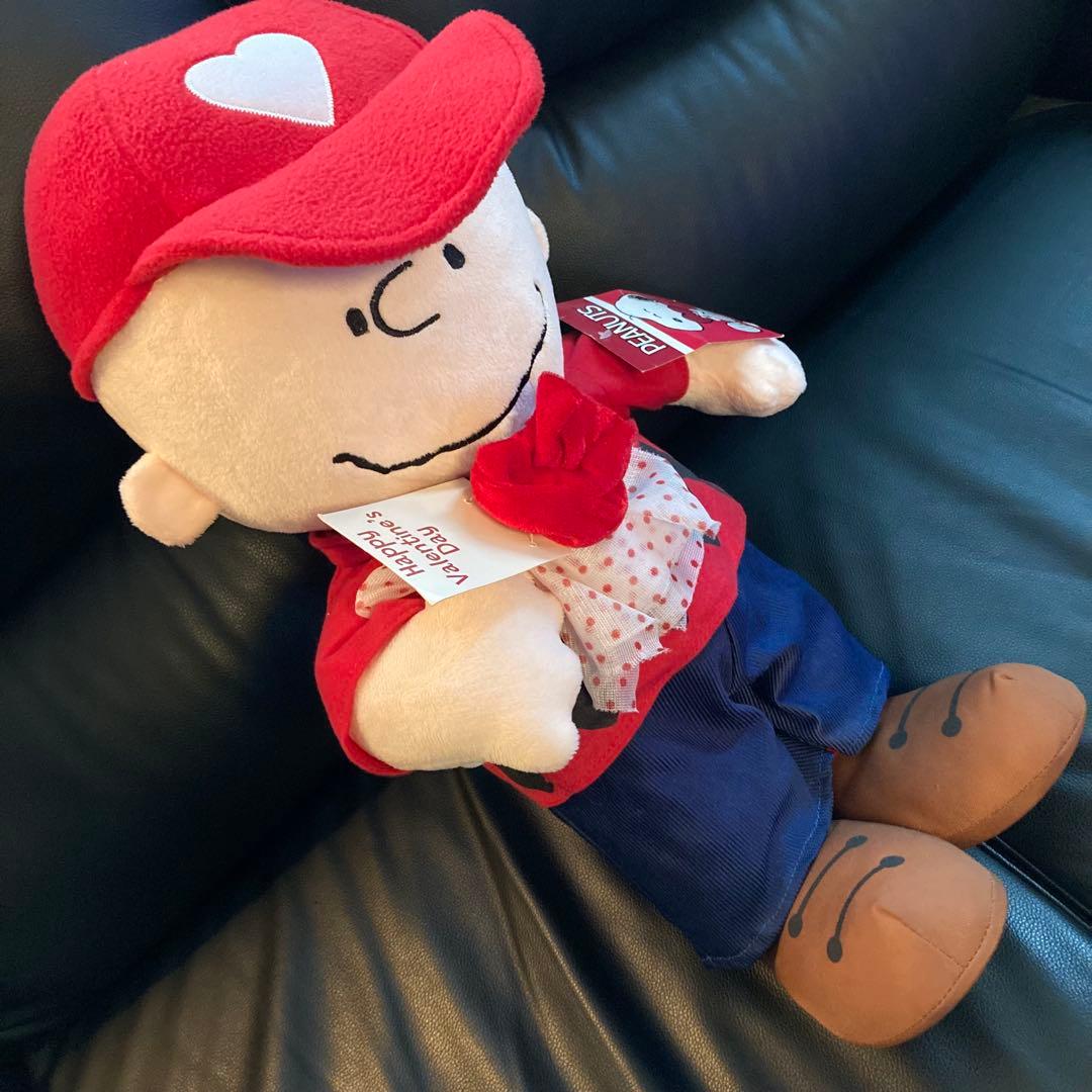 PEANUTS　チャーリーブラウン　バレンタイン　US　ぬいぐるみ　SNOOPY
