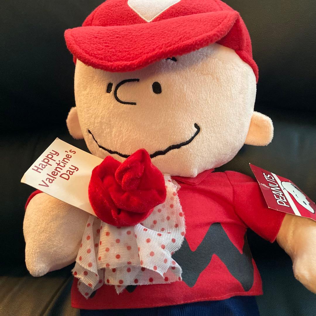 PEANUTS　チャーリーブラウン　バレンタイン　US　ぬいぐるみ　SNOOPY