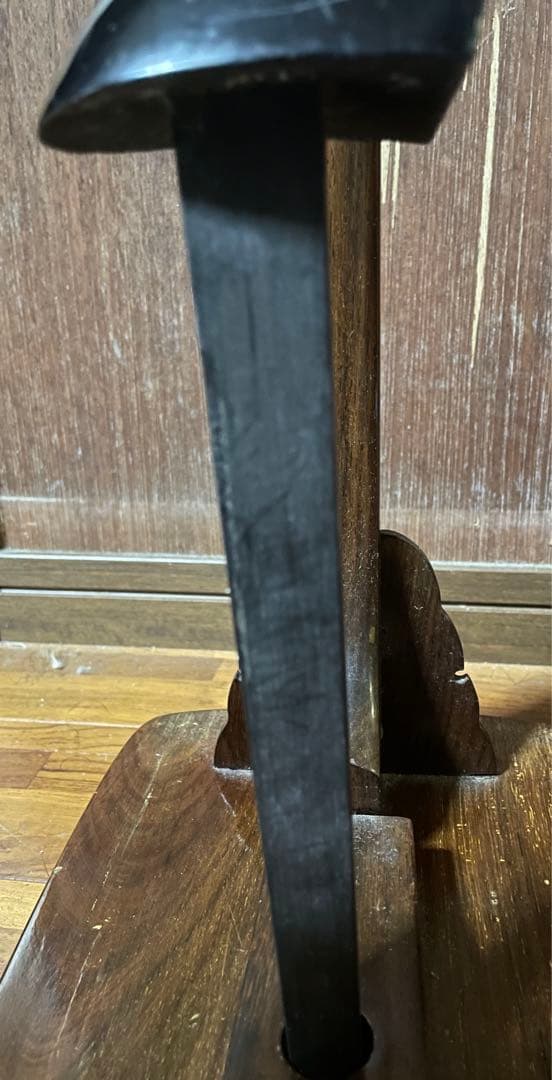 良材　沖縄三線　マカビ型　アフリカ黒木？
