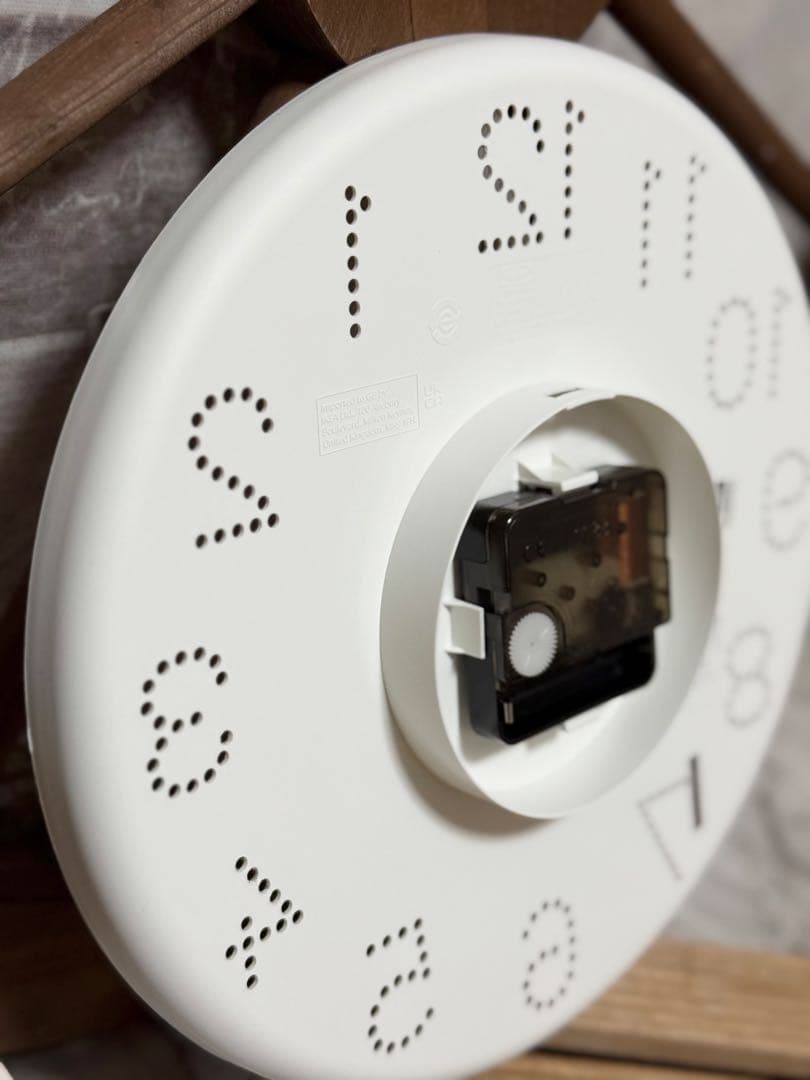 サイドテーブル※木製引き出しBOX※ミニチュア※樹脂粘土※掛け時計※デコパージュ